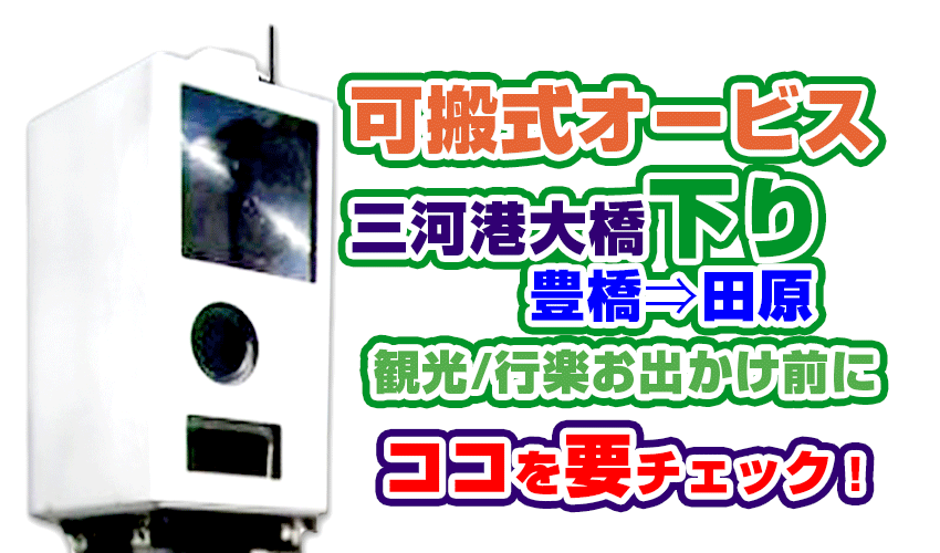 可搬式オービス 設置場所 田原 三河港大橋